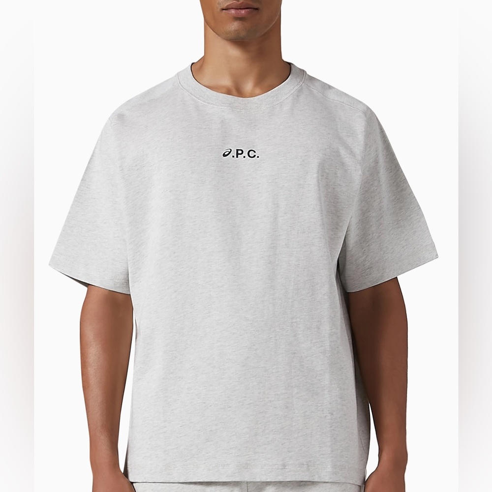 A.P.C. X ASICS Short Sleeve Tee in Grey